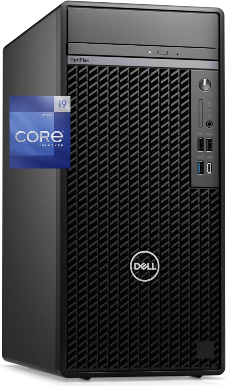 Dell OptiPlex 7010 Plus Tower Laptop, Intel i9-12900K, 64GB RAM, 2TB NVMe SSD, USB-C, DisplayPort, HDMI, Inbuilt WiFi, BT, DVDRW, Home windows 11 Professional, Black Desktop