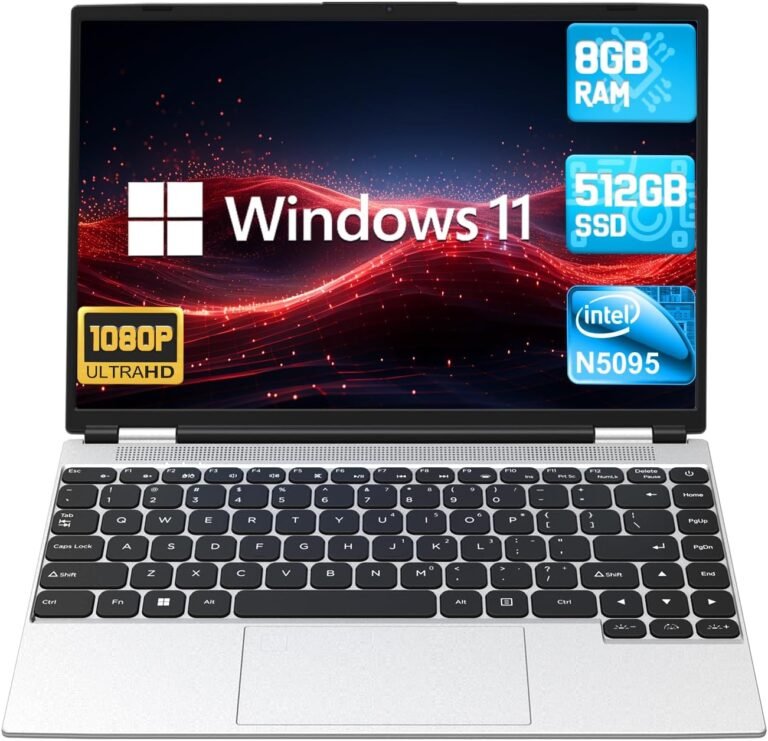 2025 New 14″ Laptop computer Home windows 11, 512GB SSD 8GB RAM, Intel Quad-Core Processor (as much as 2.9GHz), Work Laptop computer Pc with 1080P FHD Show, USB Kind-C&A, Mini-HDMI, TF Card Slot, WiFi, BT