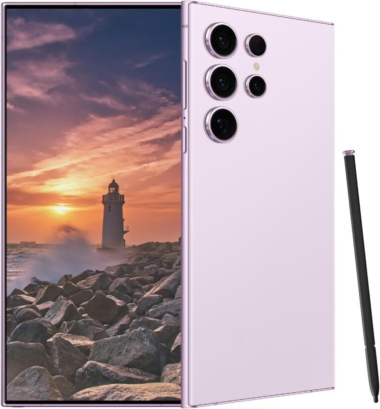 C24 Extremely Unlocked Cell Telephones Smartphone Android 13 Telephones 8+256GB/6.8″ HD Display screen/Twin SIM/108MP+48MP Digicam/6800 mAh/Constructed-in Pen(Pink)