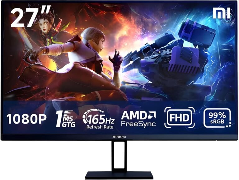 Xiaomi Vertical HDMI Laptop Monitor, 27 inch 165Hz IPS FHD 1ms 1080P 99% sRGB LCD Desktop PC Gaming Laptop Display screen Screens Extremely Skinny FreeSync Premium with DisplayPort