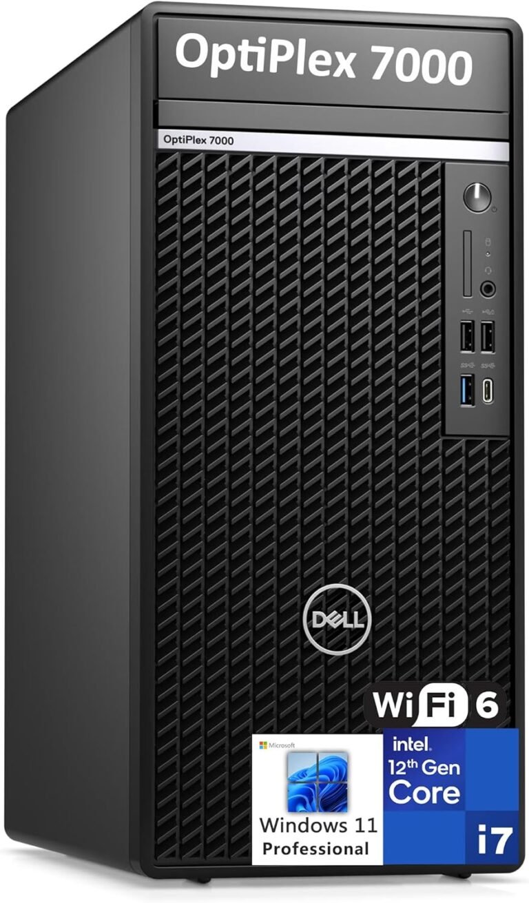 Dell OptiPlex 7000 Tower Enterprise Desktop Laptop, Intel 12-Core i7-12700 to 4.9GHz, 64GB DDR5 RAM, 2TB PCIe SSD, WiFi 6, Bluetooth, RJ-45, Sort-C, DisplayPort, Keyboard and Mouse, Home windows 11 Professional
