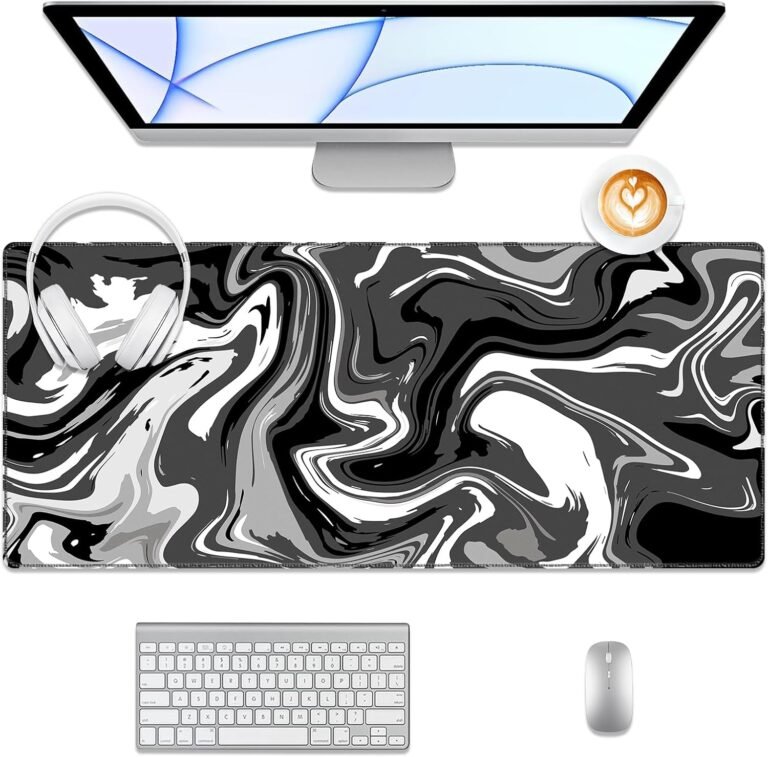 Camouflage Desk Pad, Stitched Edges Mouse Pad, Giant Workplace Desk Mat, Non-Slip Gaming Mouse Pad, Laptop computer Desk Pad, Desk Writing Pad for Workplace and Residence