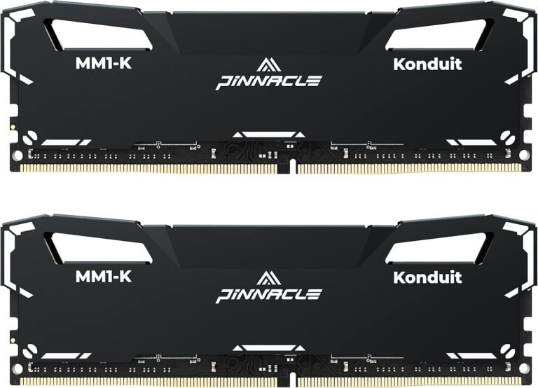 Timetec Pinnacle Konduit 16GB KIT(2x8GB) DDR4 3200MHz PC4-25600 CL16-18-18-38 XMP2.0 Overclocking 1.35V Appropriate for AMD and Intel Desktop Gaming PC Reminiscence Module RAM – Black