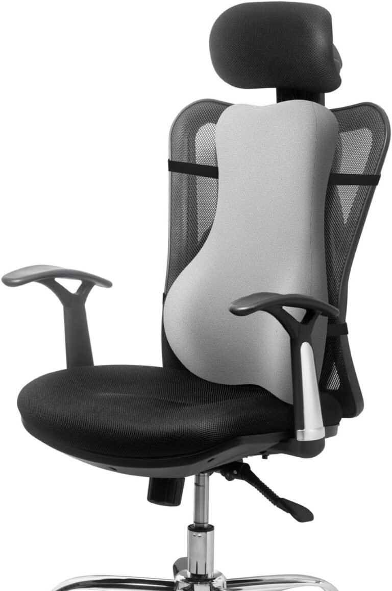 Excessive Again Assist Pillow for Excessive Again Workplace Chair Absolutely Assist Total Again for Ache Reduction and Consolation – Reminiscence Foam Lumbar Assist Pillow for Workplace Chair,Laptop,Gaming Chair,Recliner