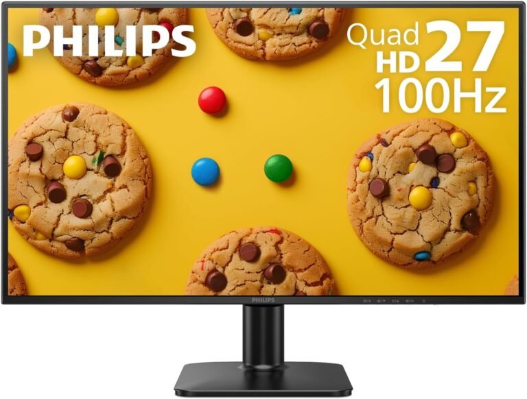 PHILIPS 27E2N1510 27″ Quad HD Monitor – IPS Expertise, 100Hz, 1ms MPRT, Adaptive-Sync, LowBlue Mode, VESA Mount, HDMI & DisplayPort