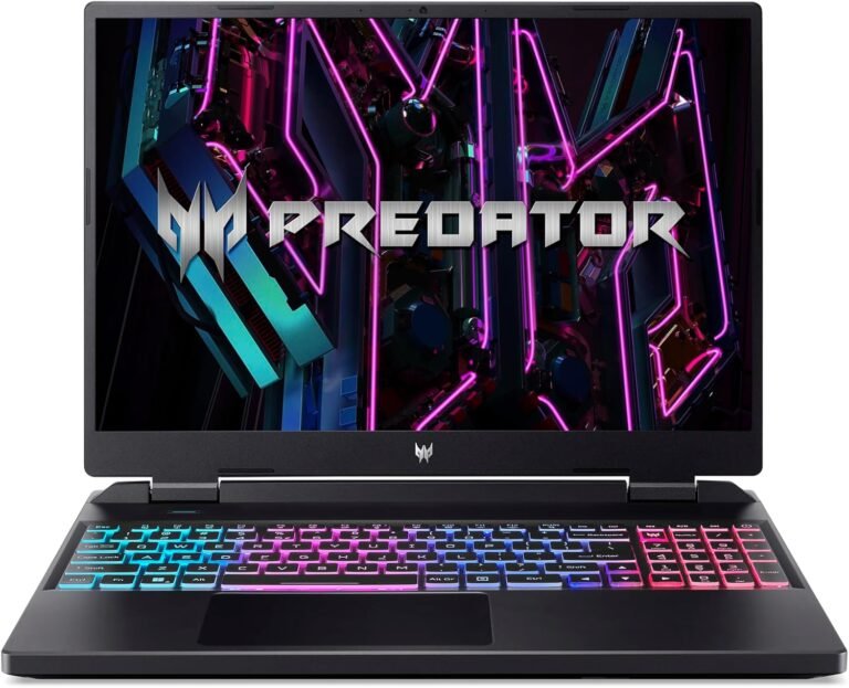 Acer Predator Helios Neo 16 Gaming Laptop computer | Intel Core i7-13650HX | NVIDIA GeForce RTX 4060 | 16″ WUXGA 1920 x 1200 165Hz G-SYNC Show | 16GB DDR5 | 512GB Gen 4 SSD | Killer Wi-Fi 6E | PHN16-71-76H5