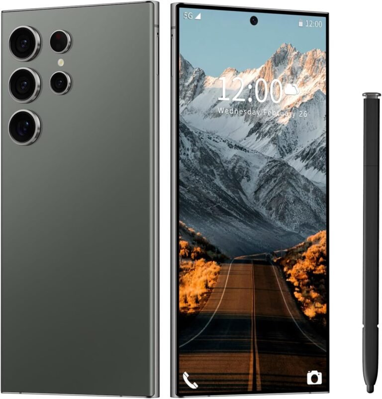 I24 Extremely Unlocked Cellphone 6+256GB,Inbuilt Pen The Cellphone,Smartphone Battery 6800mAh 6.82″ HD Display,Android 13.0 with 128GB Reminiscence Card Cell Cellphone,Face ID/5G/Fingerprint Lock/GPS (Inexperienced, 6+256)