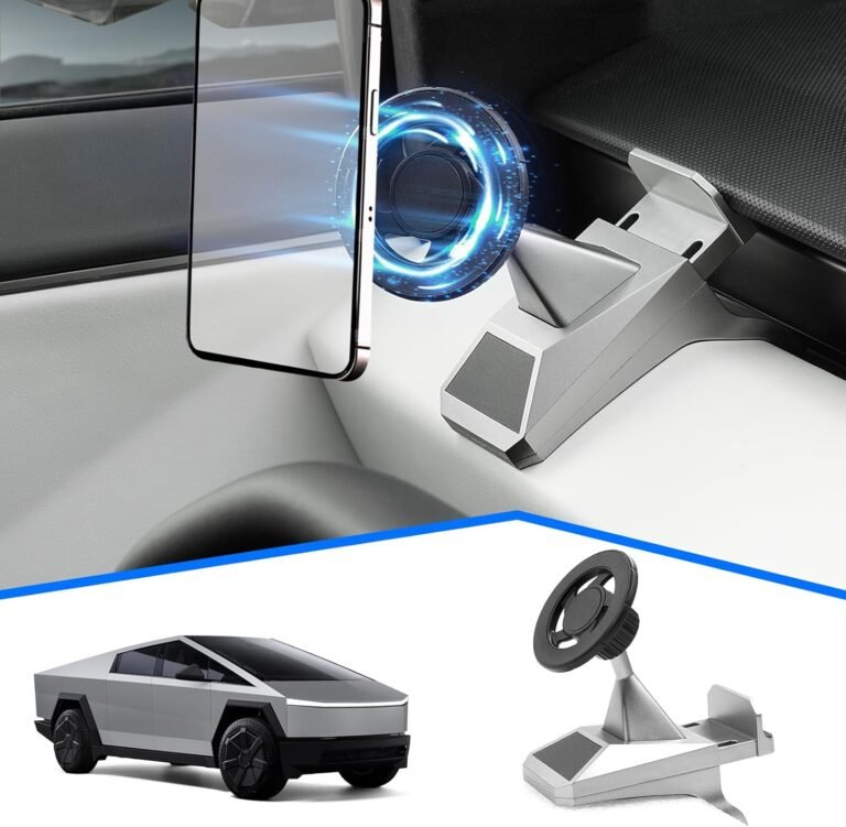 Cellphone Mount for Tesla Cybertruck Match for All Cellphone, Magnetic Cellphone Holder for Cybertruck Equipment Will be Adjusted 360° (Mannequin)
