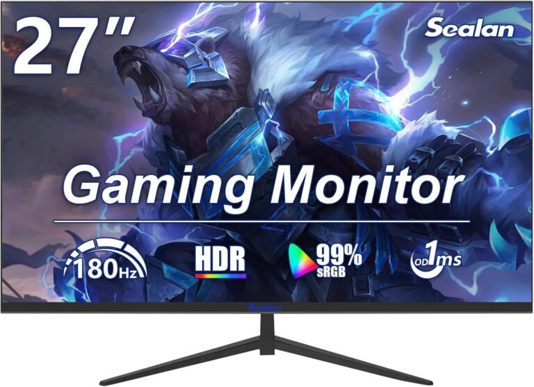 27 inch Gaming Monitor 180hz FHD 1080P PC Displays 1ms GTG Vertical with Freesync Eye-Care Know-how HDMI, DisplayPort ，Help Wall Mount Set up（100×100mm） IPS Display screen for Gaming Dwelling Workplace