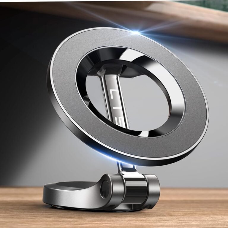 LISEN Extremely Magnetic Automotive Telephone Holder, for MagSafe Automotive Mount, Automotive Equipment Presents for Males, MagSafe Automotive Mount Magnet Telephone Holder for Automotive, Match for iPhone 16, 15, 14, 13, Collection and MagSafe Case