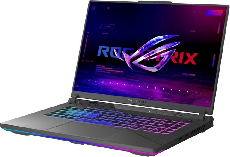 ASUS ROG Strix G16 (2024) Gaming Laptop computer, 16” ROG Nebula Show 16:10 QHD 240Hz, NVIDIA® GeForce RTX™ 4070, Intel® Core™ i9-14900HX, 16GB DDR5-5600, 1TB PCIe Gen4 SSD, Wi-Fi 6E, Win 11, G614JIR-AS94