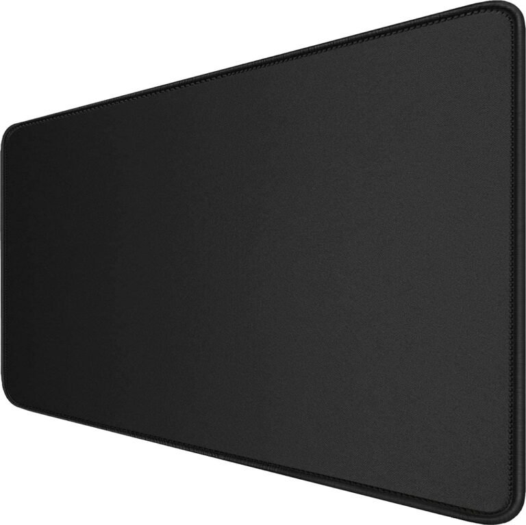 Massive Mouse Pad, (31.5X11.8In) Sturdy Non-Slip Pure Rubber Base Desk Mousepad with Stitched Edges, Waterproof Pc Keyboard Pad Mat for Esports Professionals/Gamer/Desktop/Workplace/Residence – Black