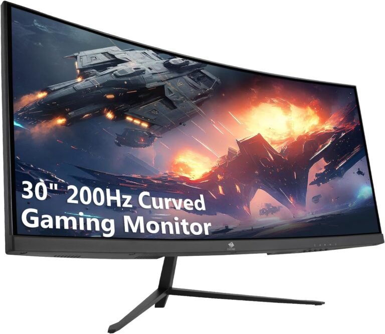Z-Edge 30 inch 144Hz/200Hz Curved Gaming Monitor, 1080P Pc Monitor, UG30 21:9 Extremely Large, 1500R/1ms MPRT, Frameless/Slim PC Monitor with HDMI/DP Show Port, Freesync Appropriate, VESA