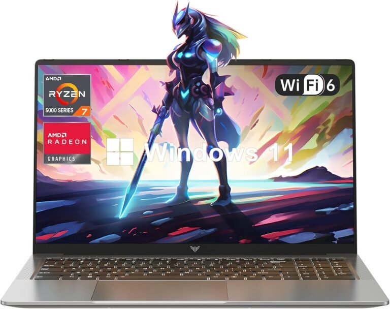 ACEMAGIC 2024 Gaming Laptop computer, 16.1-inch FHD Show Laptop computer with AMD Ryzen 7 5700U Processor(8C/16T), 16GB RAM 512GB ROM Laptop computer Laptop, Help WiFi 6, 53Wh Battery, with Backlit Keyboard