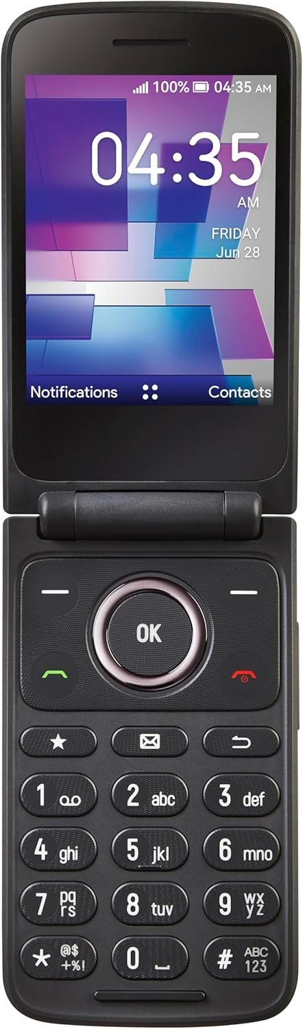 Tracfone| TCL FLIP 3 | Locked| 13GB | 1850mAh Battery |5MP Video Succesful Digital camera| Stone Grey