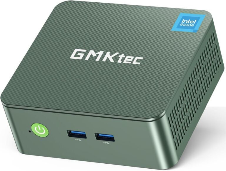 GMKtec Mini PC, Intel Twin Lake N150 (Upgraded N100) Preinstalled Home windows 11 Professional, 16GB DDR4 RAM 512GB PCIe M.2 SSD, Desktop Pc 4K Twin HDMI/USB3.2/WiFi 6/BT5.2/2.5GbE RJ45 for Workplace, Enterprise