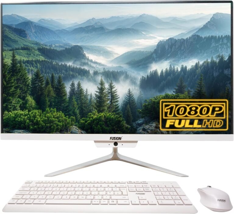 23.8″ Full HD All-in-One Desktop Pc – Intel thirteenth Gen – Home windows 11, 8GB RAM, 256GB SSD, Twin-Band WiFi, HDMI, USB 3.0, FHD IPS Show – AIO PC with Wi-fi Keyboard, Mouse, 2MP Digicam