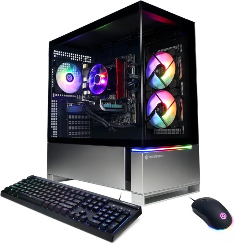 CyberPowerPC Gamer Xtreme VR Gaming PC, Intel Core i5-13400F 2.5GHz, GeForce RTX 4060 8GB, 16GB DDR5, 1TB PCIe Gen4 SSD, WiFi Prepared & Home windows 11 Dwelling (GXiVR8060A24)