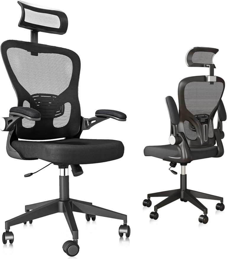 yoyomax Ergonomic Workplace Chair, Excessive Again GamingChair for Huge and Tall Individuals, Adjustable Headrest/Armrests Reclining Cozy Dwelling OfficeChair Lumbar Help Breathable Mesh ComputerChair-Black
