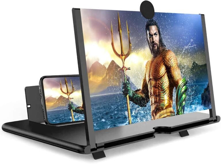16 inch Telephone Display screen Magnifier, Display screen Magnifier for Cell Telephone, Smartphone Foldable Display screen Magnifier, Cellular Telephone Amplifier Match for All Smartphone (Black-16inch)