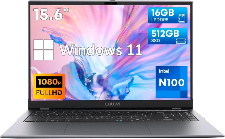 CHUWI GemiBook Plus Laptop computer 15.6”, 512GB SSD 16GB LPDDR5, twelfth Gen Intel N100(As much as 3.4GHz), Home windows 11 Laptops Laptop, 1TB SSD Expend, IPS FHD 1920 * 1080, HDMI, WiFi 6, BT5.2, USB 3.0, Webcam