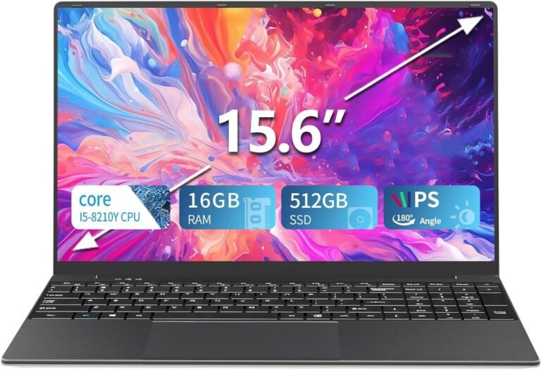 KUU 15.6 inch Laptop computer Pc, Core i5 Processor Laptop computer,Gaming laptops,up to3.60 GHz,16 GB RAM 512 GB SSD Storage, Helps 180 Angle Opening,Full HD IPS Show,