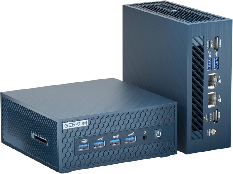 GEEKOM IT1 Mega AI Mini PC,14th Gen Intel Core Extremely U5-125H (As much as 4.5Ghz) Mini Computer systems,32GB DDR5 RAM 1TB SSD Mini Desktop Home windows 11 Professional Intel ARC Gpu/AI Increase/Twin NIC LAN/WiFi 7/BT5.4/8K/USB4.0