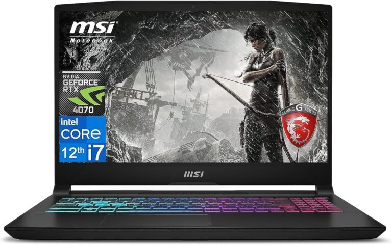 MSI 2023 Latest Katana 15 Gaming Laptop computer, 15.6″ 144 Hz IPS Show, Intel Core i7 12650H (As much as 4.7 GHz), GeForce RTX 4070, 16GB RAM, 1TB SSD, Wi-Fi 6, 4-Zone RGB Gaming Keyboard, Home windows 11 House
