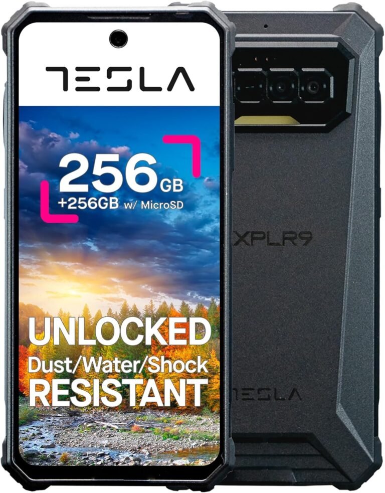 TESLA EXPLR 9 256GB Smartphone | Rugged Telephone | Android Cell Telephone |DualSIM & MicroSD Expandable | 8300mAh Battery | Shock + Water + Mud Resistant | 6.78’’ Display screen | Cameras 64MP-16MP | 3.5 Jack