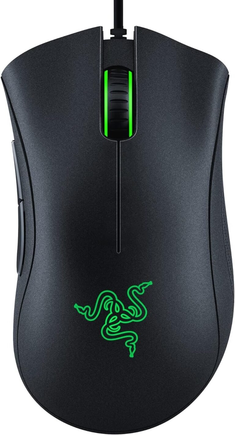 Razer DeathAdder Important Gaming Mouse: 6400 DPI Optical Sensor – 5 Programmable Buttons – Mechanical Switches – Rubber Aspect Grips – Traditional Black