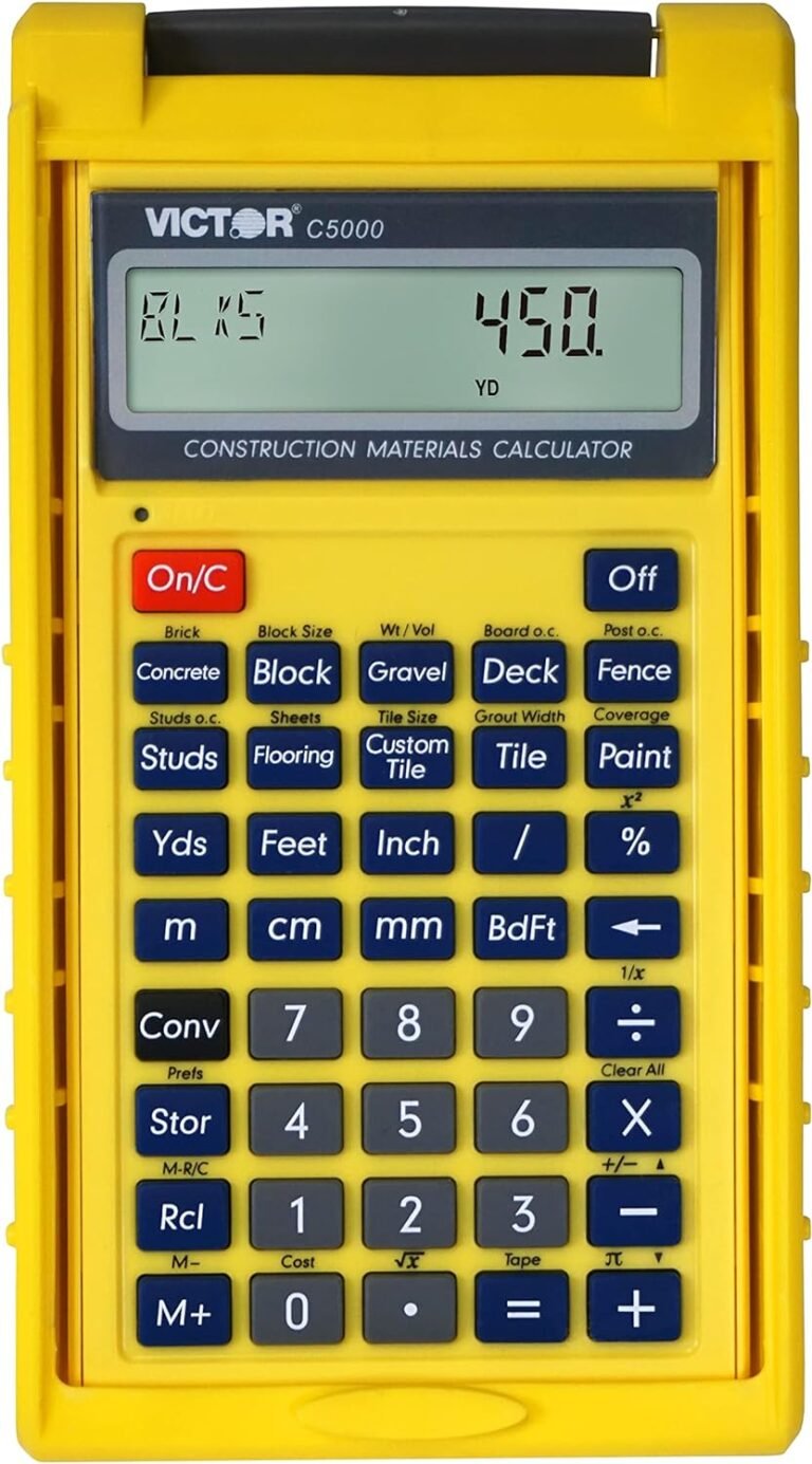 Victor C5000 Development Supplies Calculator with Protecting Case