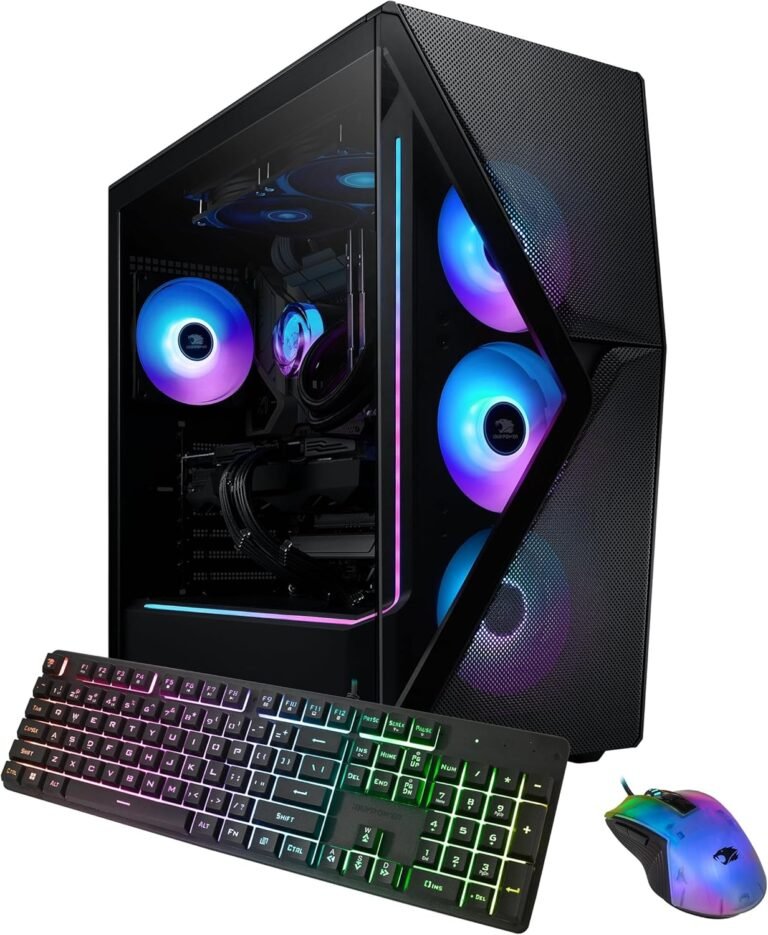 iBUYPOWER Slate 8 MESH Gaming PC Desktop Laptop (AMD Ryzen 7 9700X CPU, AMD Radeon RX 7800XT 16GB GPU, 32GB DDR5 Non-RGB 5200MHz RAM (16×2), 1TB NVMe SSD, WiFi Prepared, Home windows 11 Dwelling) – SMA7R78XT02