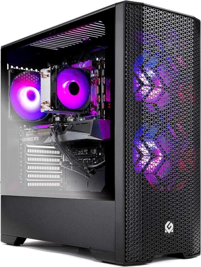 Skytech Gaming Blaze 3.0 Gaming PC Desktop – Intel Core i5 12400F 2.5 GHz, NVIDIA RTX 3060, 500GB NVME SSD, 16GB DDR4 RAM 3200, 600W Gold PSU, 11AC Wi-Fi, Home windows 11 House 64-bit,Black