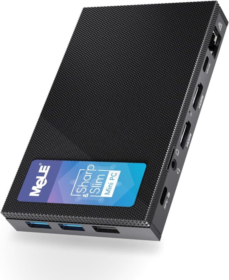 MeLE Mini PC Quieter 4C – twelfth Gen N100, Fanless PC, 16GB RAM, 512GB ROM, Win 11 Professional, 2.4/5G Wi-Fi, Full-Purposeful USB-C, 4K Triple Show Desktop PC on Dwelling, Workplace, Training, Astrophotography