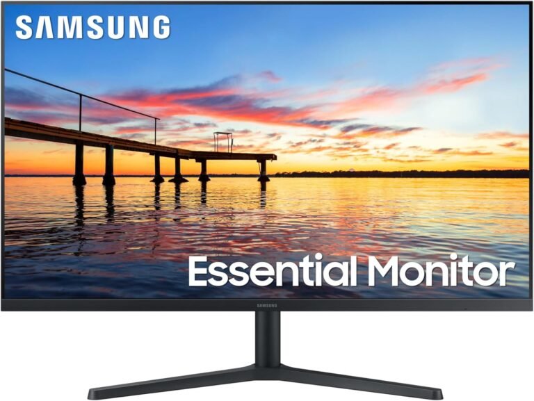 SAMSUNG 32-Inch Flat Laptop Monitor, 75Hz, Borderless Show, AMD FreeSync, Sport Mode, Superior Eye Care, HDMI and DisplayPort, LS32B304NWNXGO, 2024