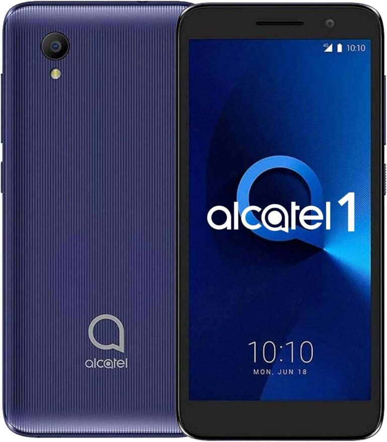 Alcatel 1 (16GB) 5.0″ Full View Show, Detachable Battery, FM Radio, Twin SIM GSM Unlocked US & World 4G LTE Worldwide Model 5033E (Bluish Black)