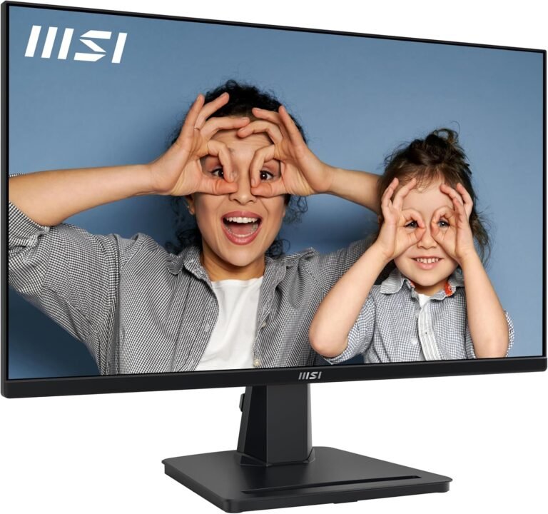 MSI PRO MP251 24.5-inch IPS 1920 x 1080 (FHD) Pc Monitor, 100Hz, Adaptive-Synch, HDMI, VGA Port, VESA Mountable, Tilt, Speaker, 1ms, Black