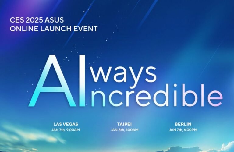 The ASUS CES 2025 digital launch occasion is scheduled for January 7.