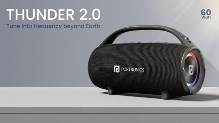 Portronics Thunder 2.0 60W TWS Speaker with RGB Lights Launched.