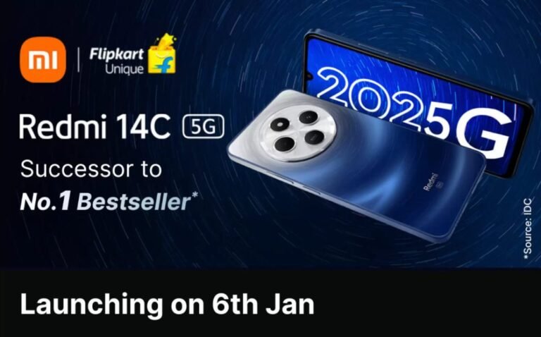 Redmi 14C 5G is launching in India on January 6.