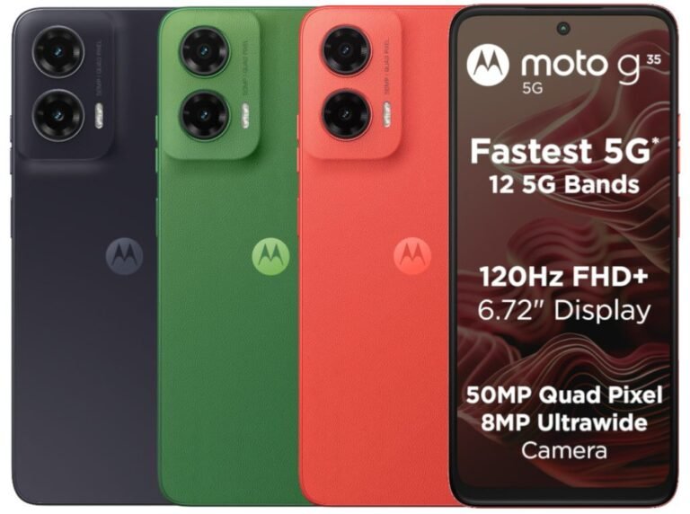 moto g35 5G with 6.72″ FHD+ 120Hz show, 50MP digital camera launched in India at Rs. 9999