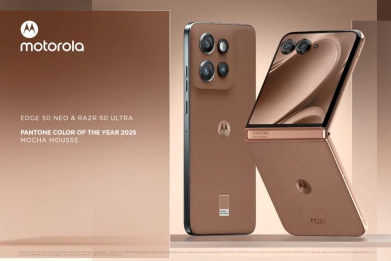 motorola razr 50 extremely and edge 50 neo Mocha Mousse version introduced