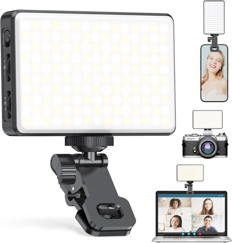 150 LED Cellphone Mild, Selfie Mild for iPhone/Cellphone/iPad/Digicam, 5500Mah Rechargeable Moveable Lights, 3 Lighting Adjustment Modes, Selfie Lights for Images/TikTok/Vlog/Video