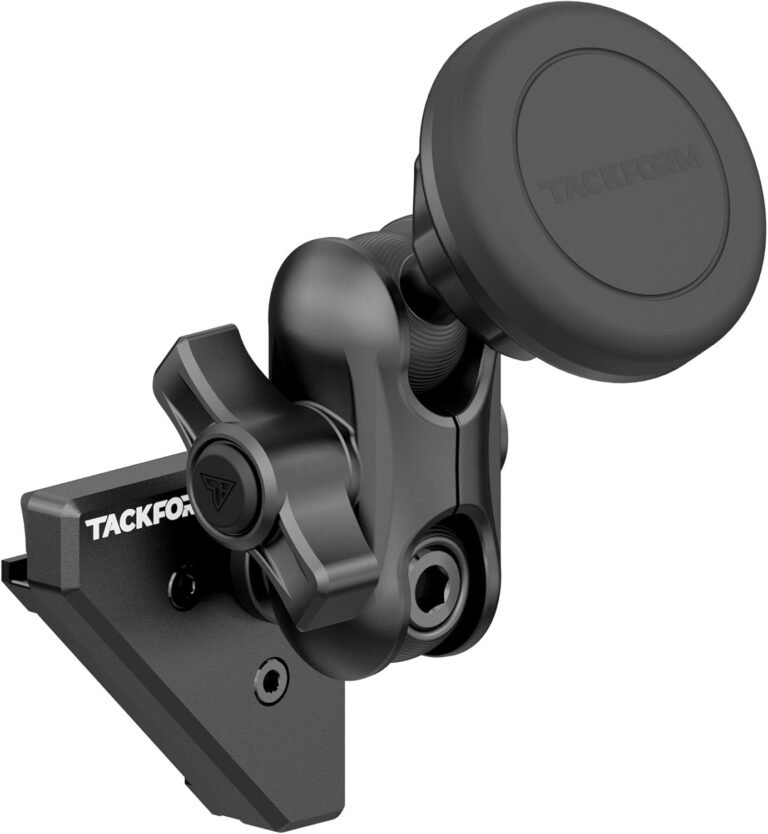 Tackform Hyperlink Vent Mount Common Magnetic Telephone Holder – Appropriate with 2021-2025 Ford F150 & Raptor, 2023-2025 Ford Tremendous Responsibility | Aluminum | Zero Slip | 2″ Arm | Black | (NOT MAGSAFE Appropriate)