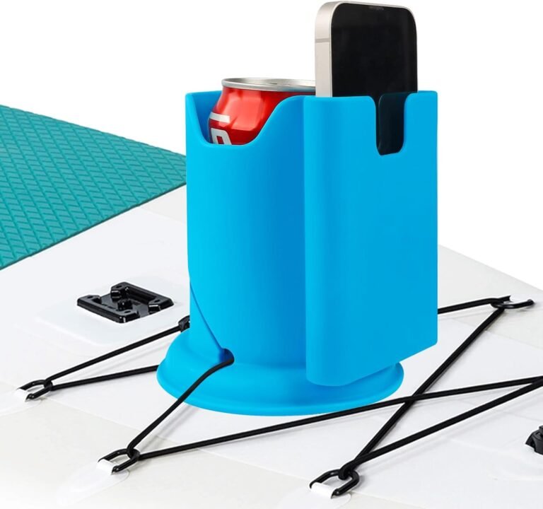 ANGAR Paddleboard Cup Holder, Paddle Board and Kayak Drink Holder, 2-in-1 Anti-Flip Drink & Telephone Holder