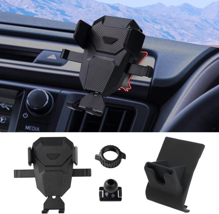 Karltys Cell Cellphone Holder for Toyota RAV4 2013-2018 Equipment Automotive Cellular Cellphone Holder Air Vent Mount for 4-7 Inch Telephones Thick Case Pleasant Absolutely Adjustable Stand