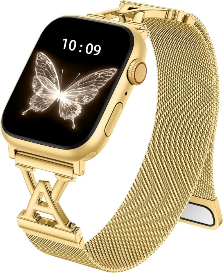 JKD Steel Straps Suitable for Apple Watch Band Girls Males 40mm 41mm 38mm 42mm 44mm 45mm 46mm 49mm, Magnetic Stainless Metal Mesh Loop Substitute Wrist Bands for iWatch SE Sequence 10 9 8 7 6 5 4 3 2 1