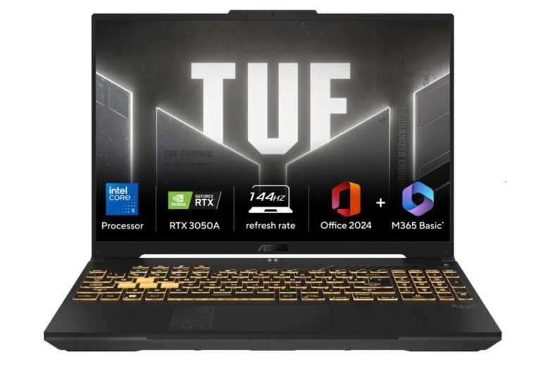 Asus TUF Gaming F16 16 % with FHD+ 144Hz show, Intel Core 5 CPU, RTX 3050A GPU was launched in India
