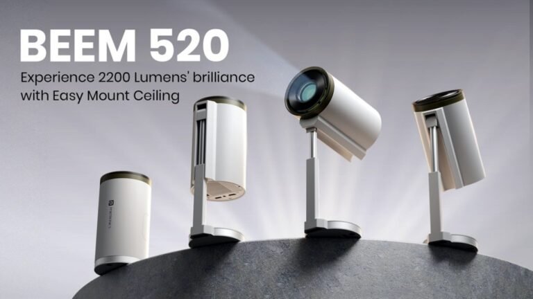 Bullet telescope stands with Puertonics BIM 520 Good LED projector, 4K Help Launched