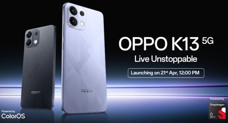 Oppo K13 5G with 6.67 ″ FHD+ 120hz AMOLED Show in India on April 21